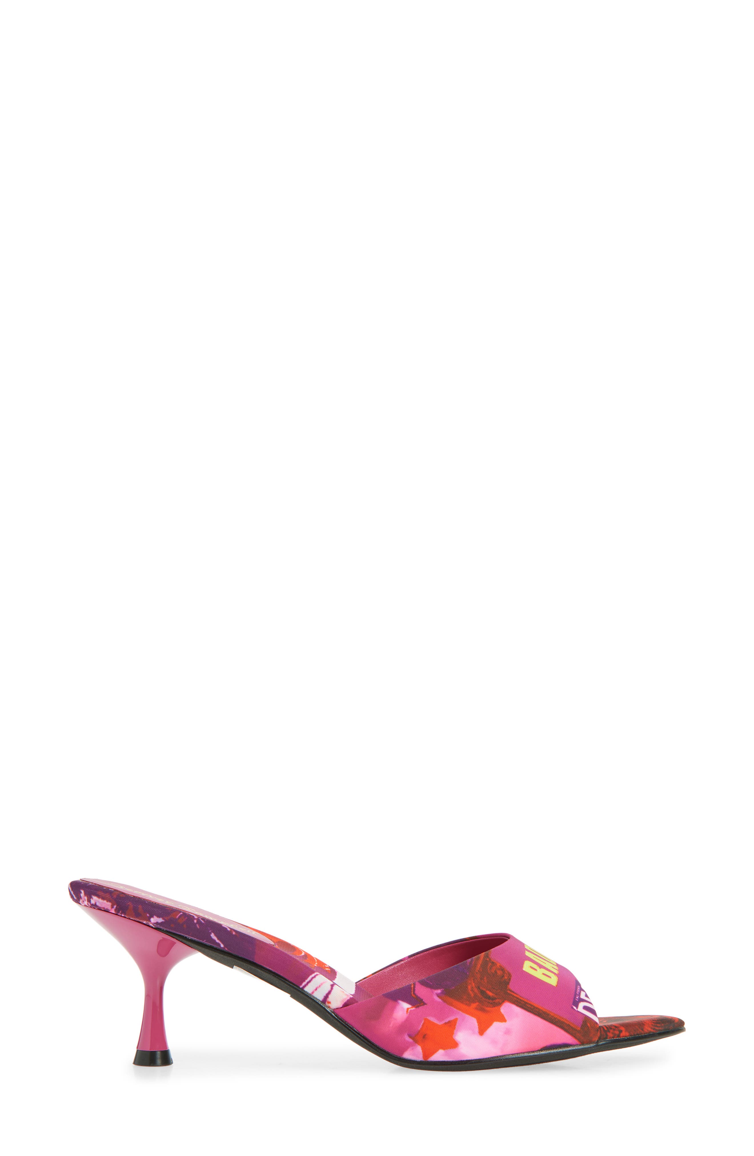 Jeffrey Campbell Spy-Kid Slide Sandal, Alternate, color, Fuchsia Bad Girl Combo