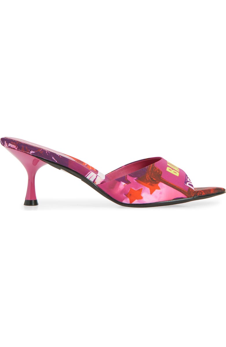 Jeffrey Campbell Spy-Kid Slide Sandal, Alternate, color, Fuchsia Bad Girl Combo