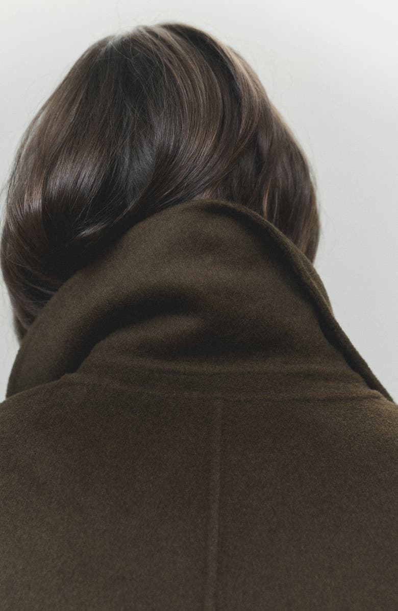 MANGO Wool Blend Oversize Longline Coat, Alternate, color,