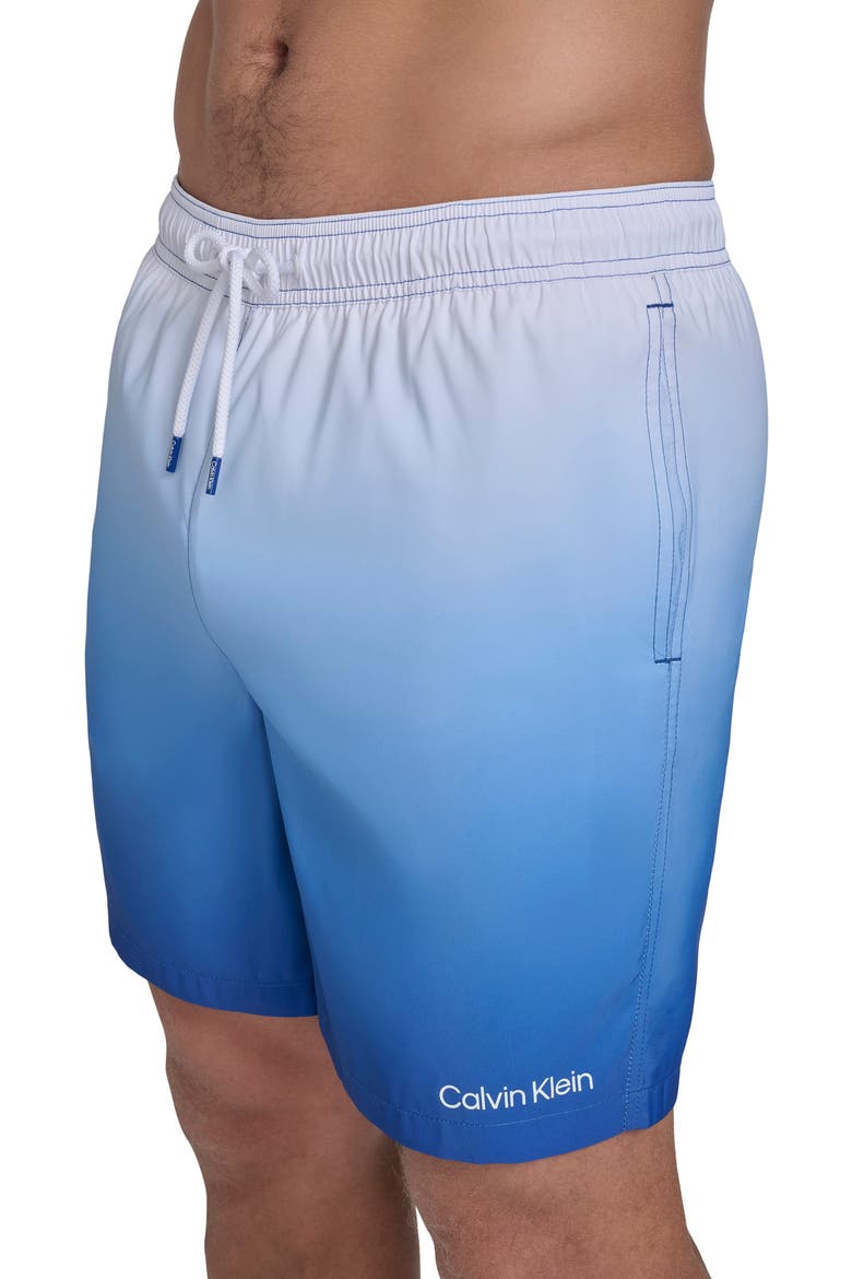 Core Volley Swim Trunks, Alternate, color, BLUE