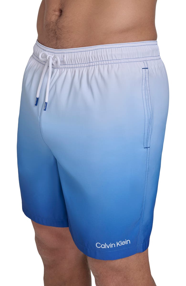 Calvin Klein Core Volley Swim Trunks, Alternate, color, Blue