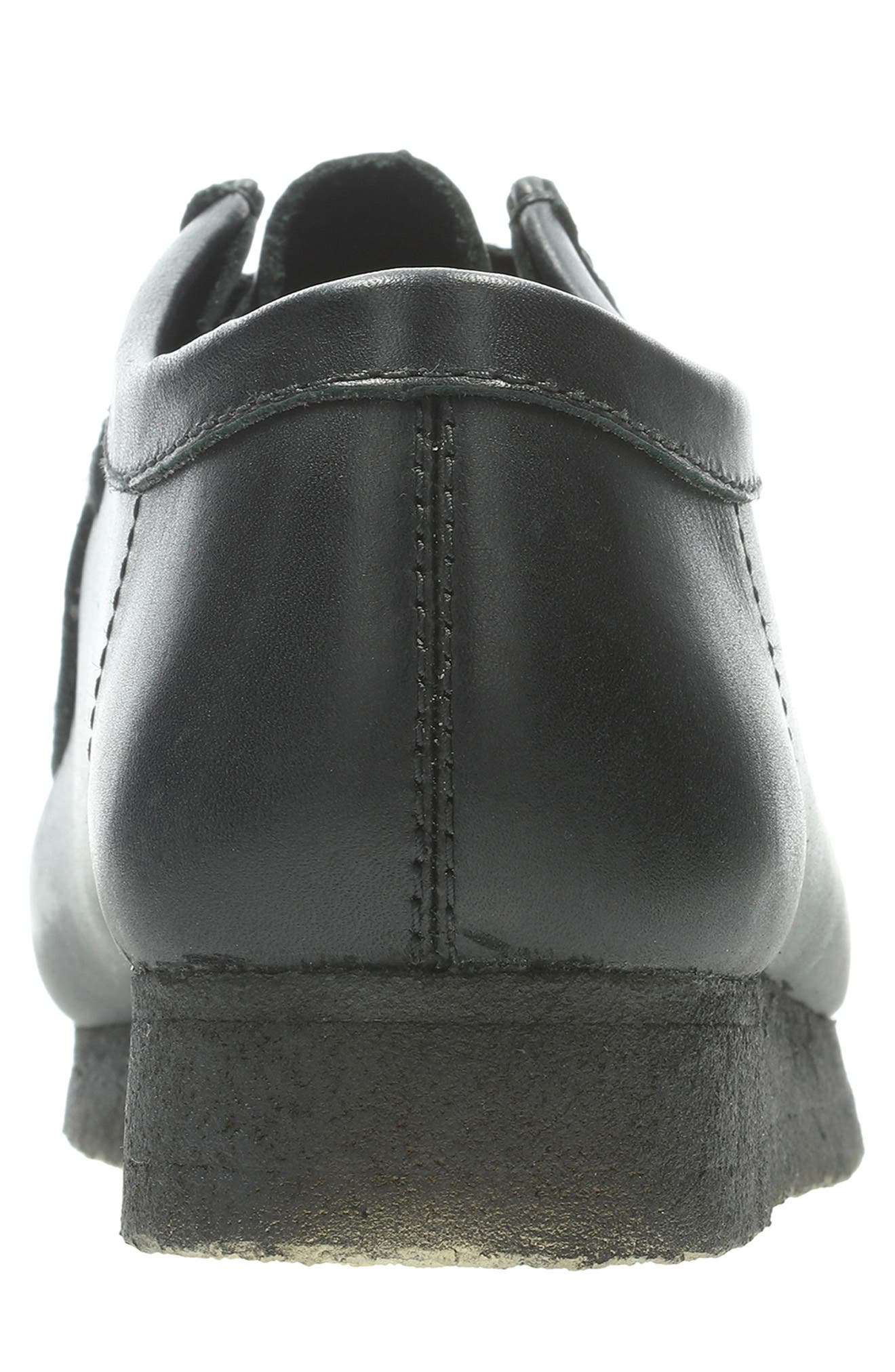 Clarks<sup>®</sup> Originals Clarks<sup>®</sup> Wallabee Moc Toe Derby, Alternate, color, Black Leat