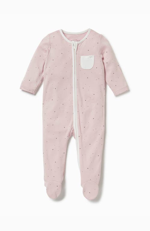 Mori Two Way Zip-up Sleepsuit In Pink