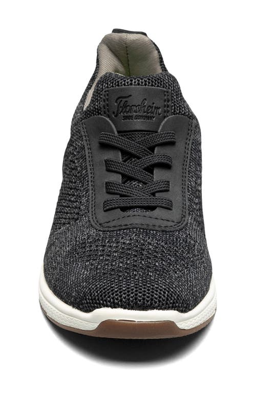 Florsheim Boys' Satellite Jr. Knit Elastic Lace Slip On Sneakers - Toddler, Little Kid, Big Kid In Black