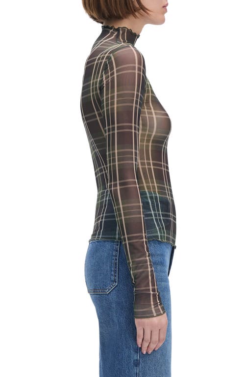 Favorite Daughter The Sheer Fantasy Turtleneck Top In Gray