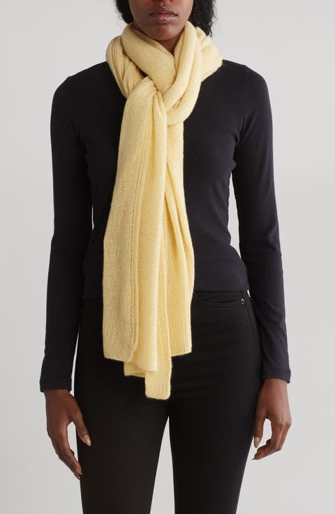 Cashmere Knit Wrap Scarf