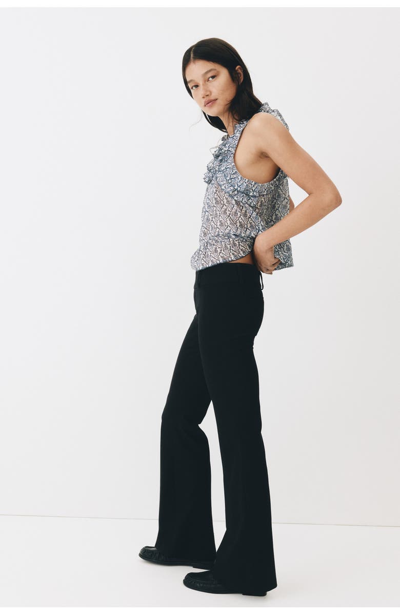 H&M Flared dress pants, Main, color, Black