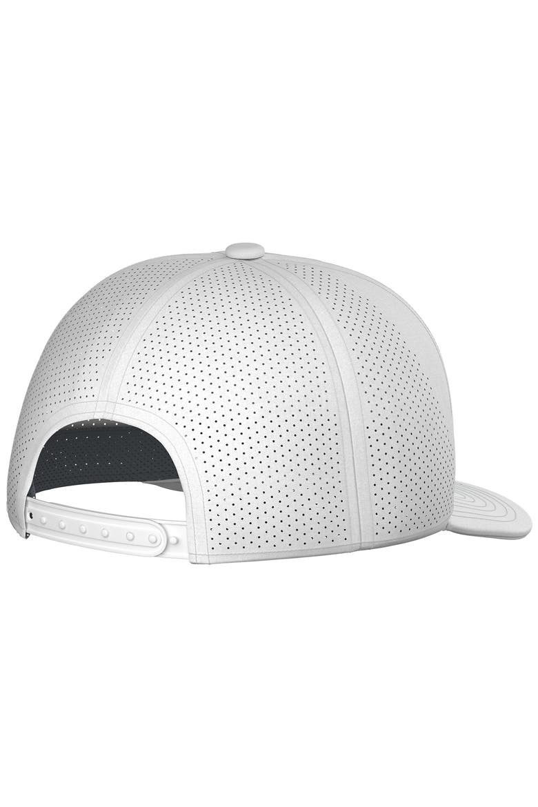 Floatie Trefoil Baseball Cap, Alternate, color, WHITE/ SCREAMING GREEN