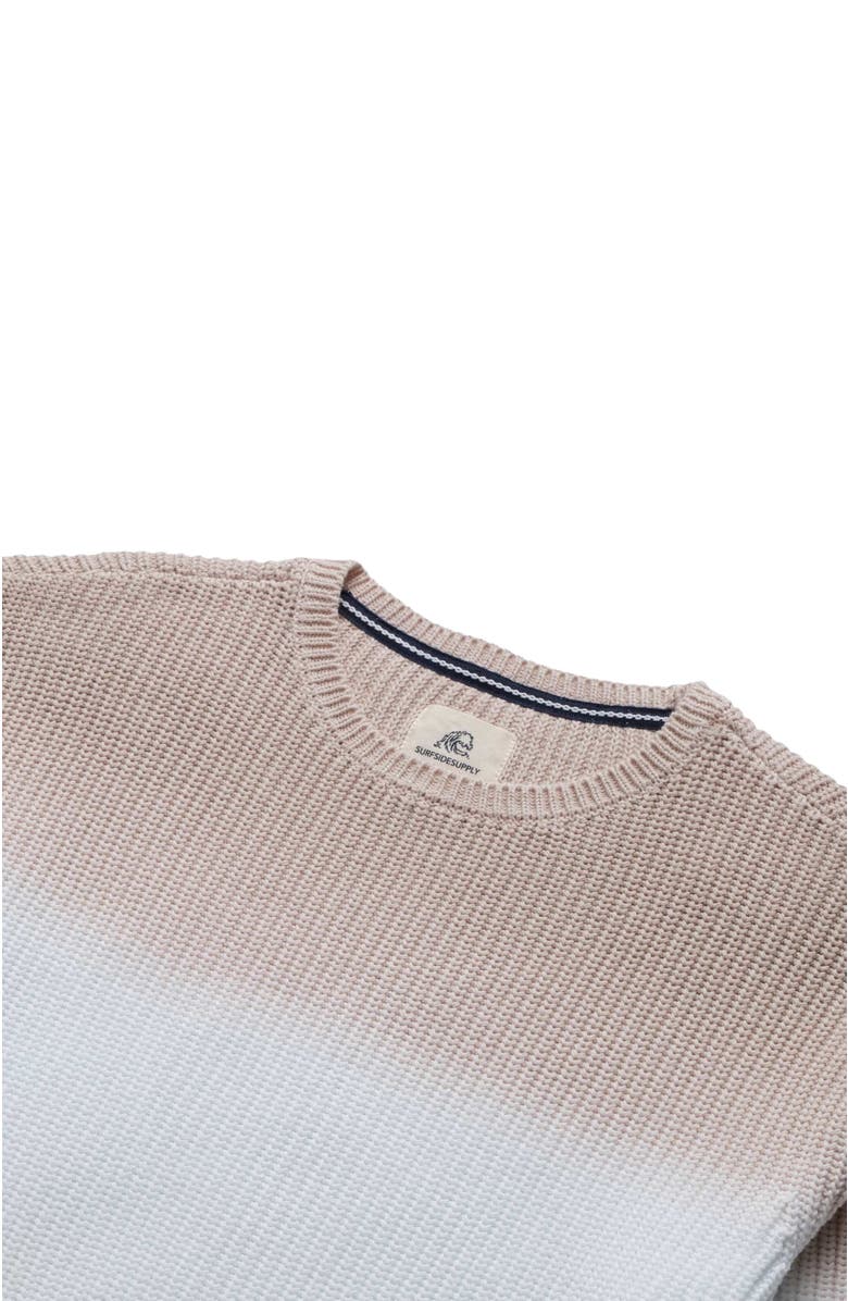Surfside Supply Co. Eddie Dip-Dye Knit Sweater, Alternate, color, Beige