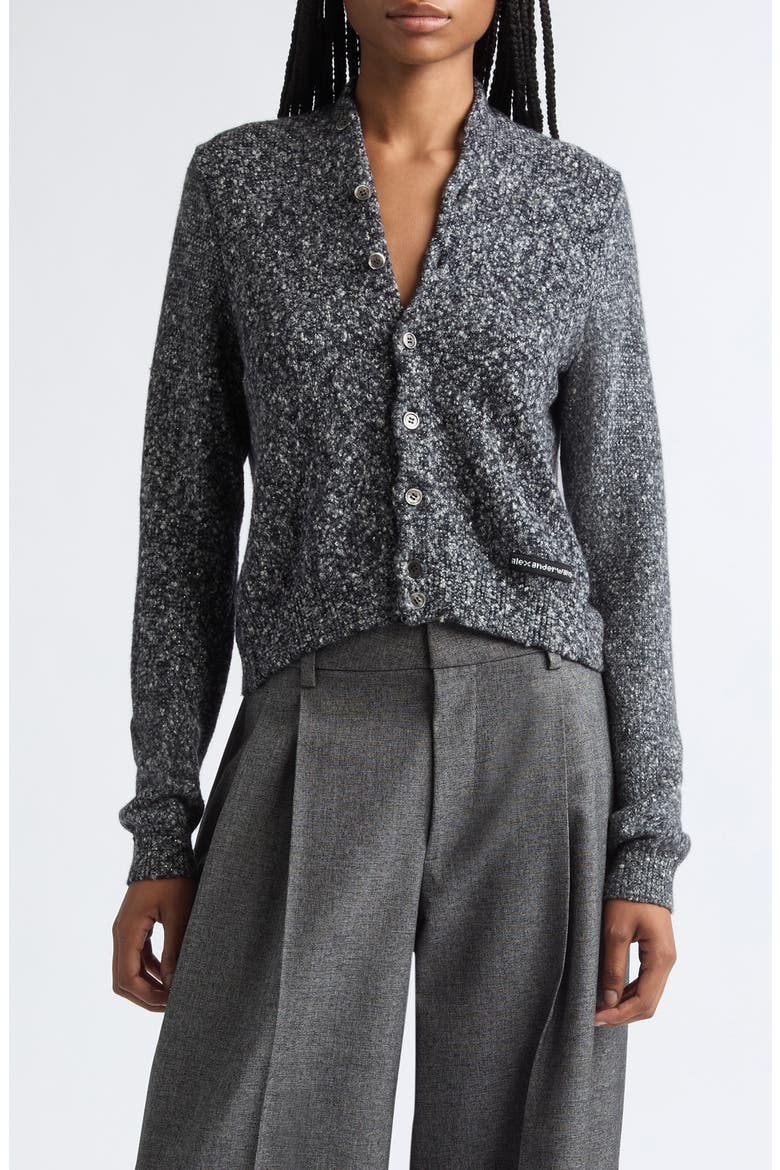 Shrunken Cardigan, Main, color, CHARCOAL