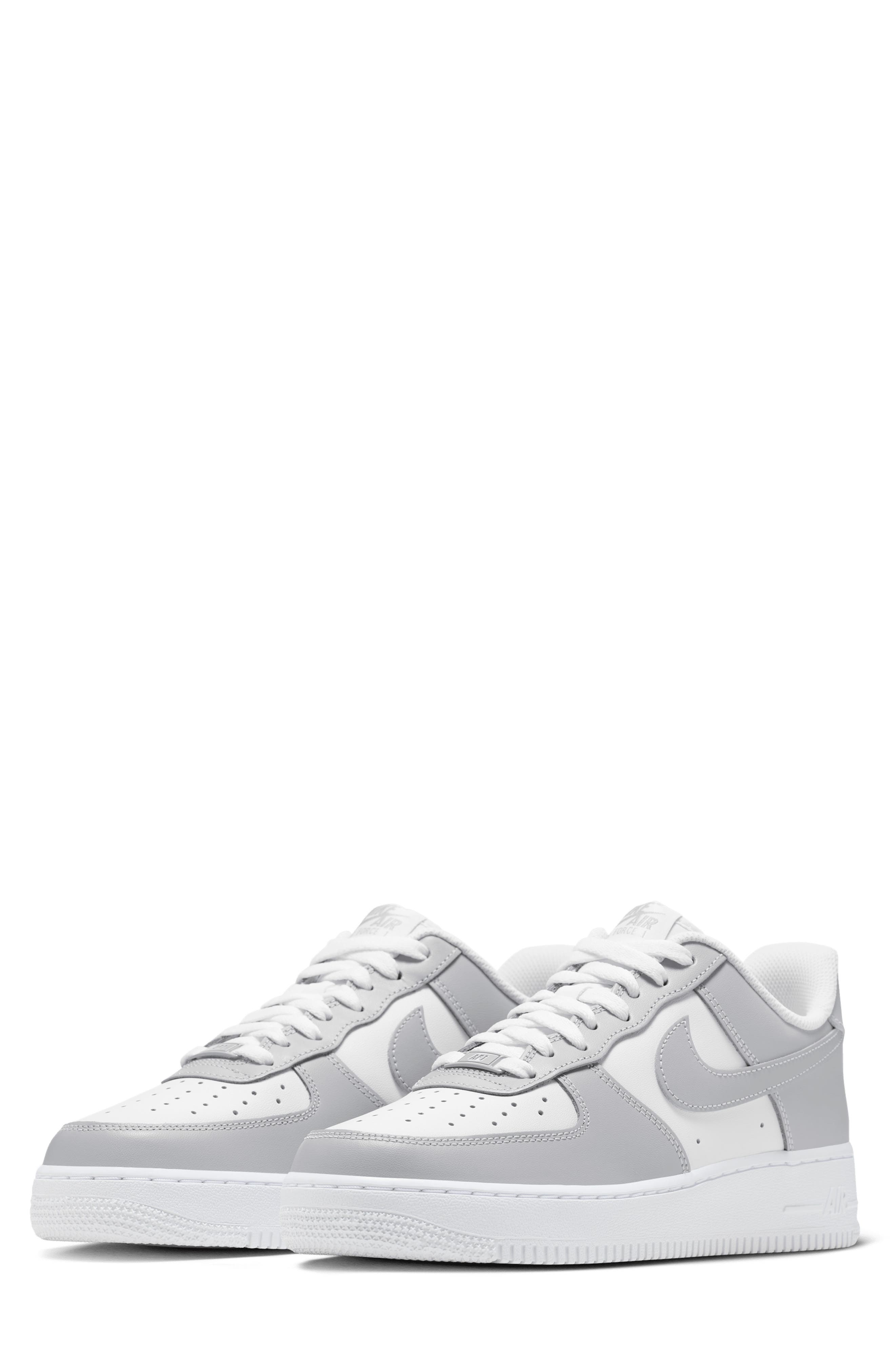 Nike Air Force 1 '07 Basketball Sneaker, Main, color, White/ Light Smoke Grey