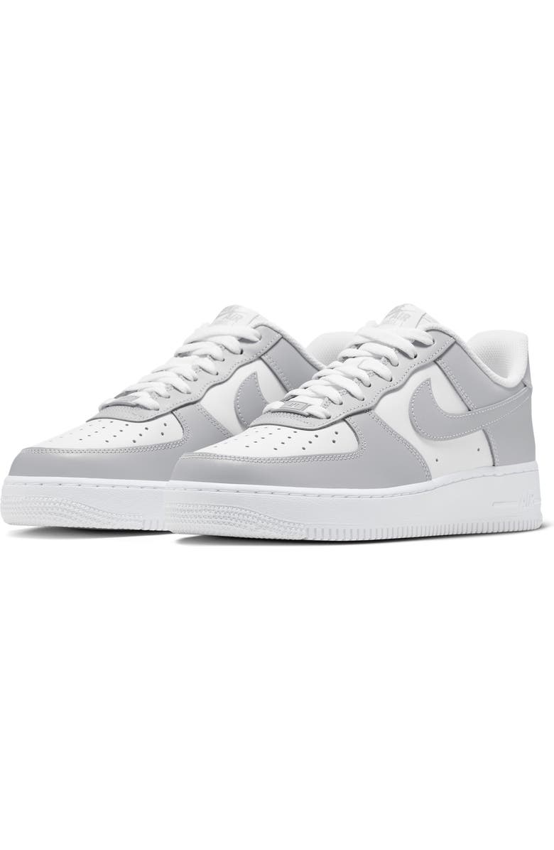 Nike Air Force 1 '07 Basketball Sneaker, Main, color, White/ Light Smoke Grey