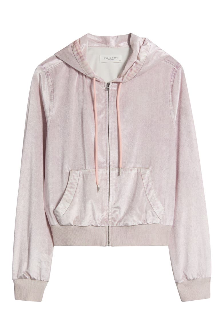 rb Miramar Velvet Zip Up Hoodie, Alternate, color, PNKMARBL