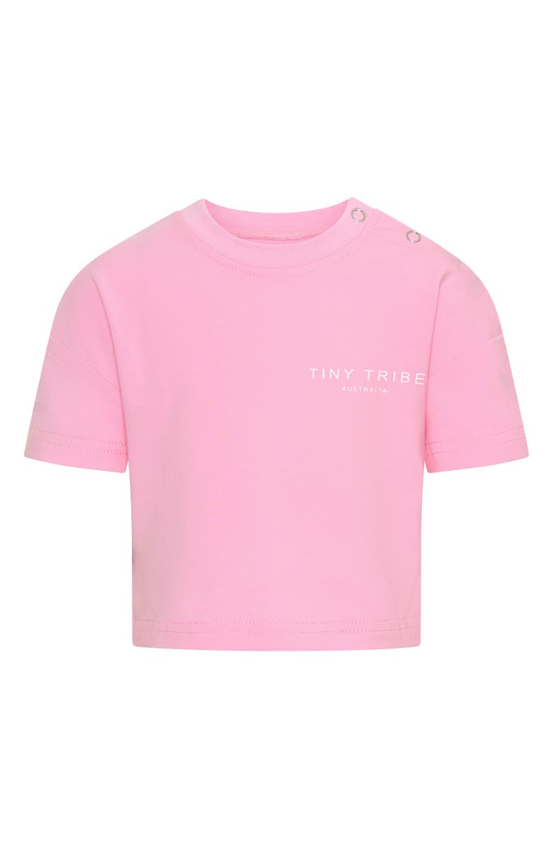 TINY TRIBE Core Logo T-Shirt, Main, color, Pink