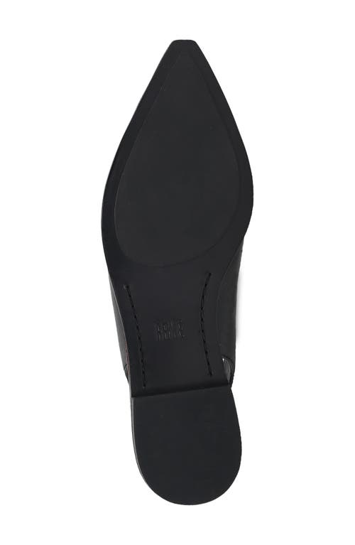 Frye Kenzie Pointed Toe Slingback Flat In Black