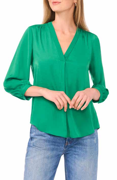 Vince Camuto Rumpled Satin Top