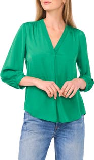 Vince Camuto Rumpled Satin Top