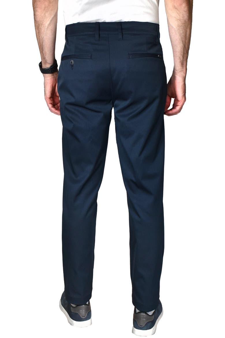 Performance Flat Front Pants, Alternate, color, NAVY