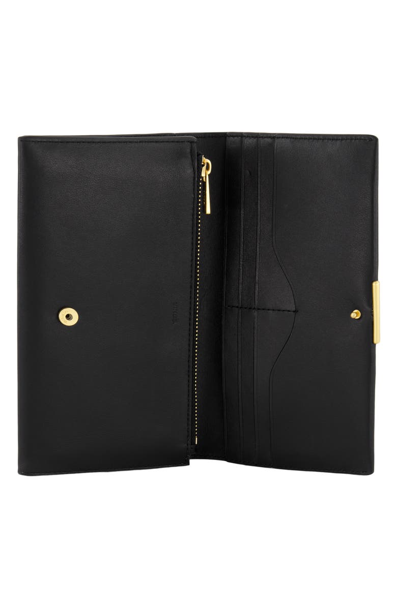 Vince Continental Wallet, Alternate, color, Black