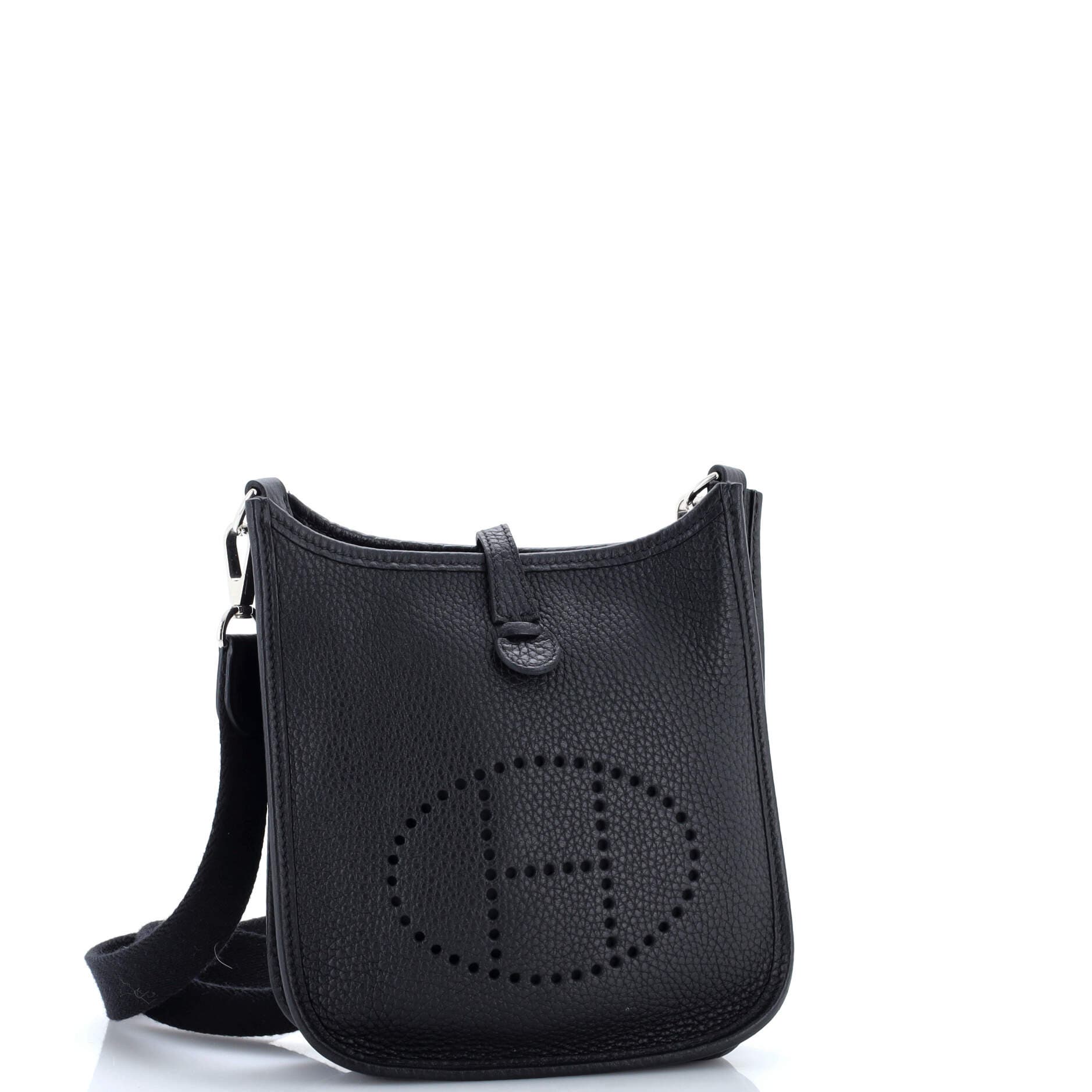 Pre-Owned Hermes Evelyne Bag Gen III Clemence TPM, Alternate, color, Noir