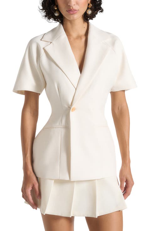 Malika Double Breasted Short Sleeve Blazer