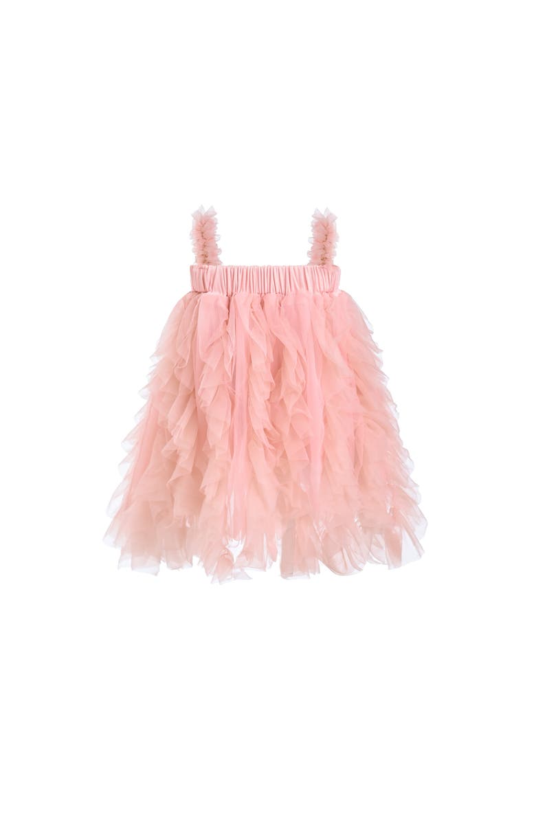 Tulleen Sleeveless Ruffle Layered Dress, Alternate, color, Pink
