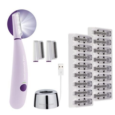 Sonicsmooth Pro+ 2 in 1 Facial Exfoliation & Peach Fuzz Hair Removal System