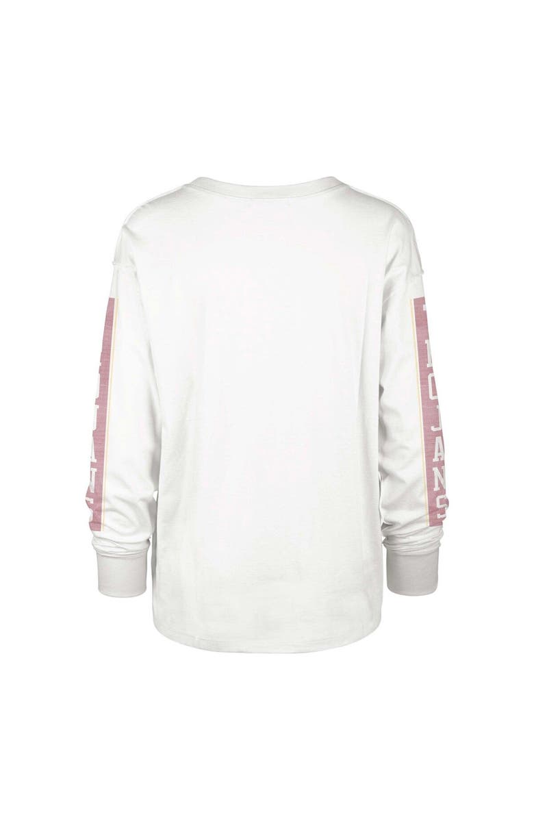 '47 Women's '47 Cream USC Trojans Statement SOA 3-Hit Long Sleeve T-Shirt, Alternate, color, 