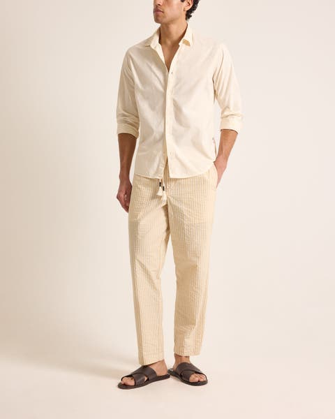 Giles Tailored Fit Garment Dye Poplin Shirt