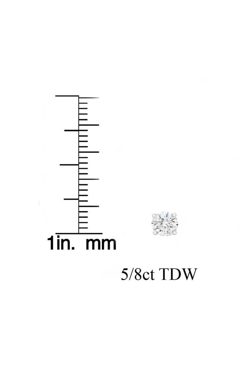 Bliss Diamond 5/8ct Round Diamond Excellent Studs Screw Backs 14k Gold Lab Grown, Alternate, color, 