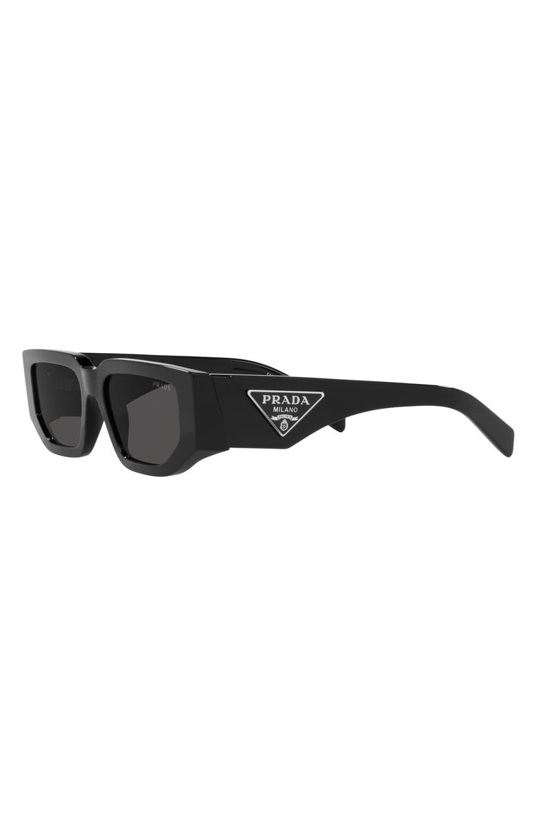 Prada 55mm Rectangular Sunglasses, Alternate, color,