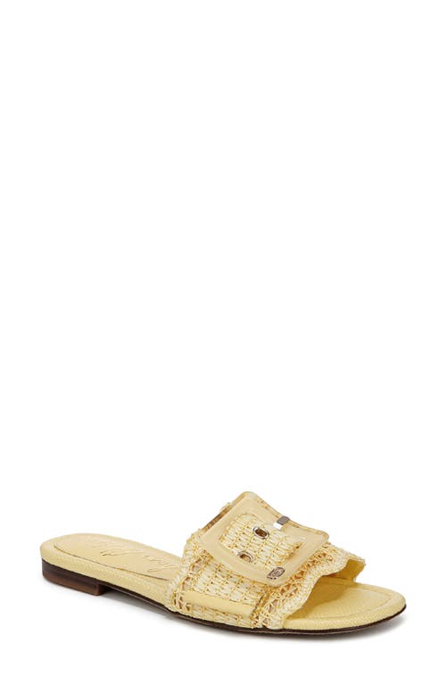 SAM EDELMAN SAM EDELMAN BAMBI RAFFIA BUCKLE SLIDE SANDAL