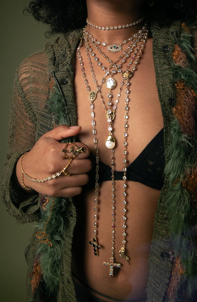 VIDAKUSH Twinkle Flower Hand Chain, Alternate, color, Gold