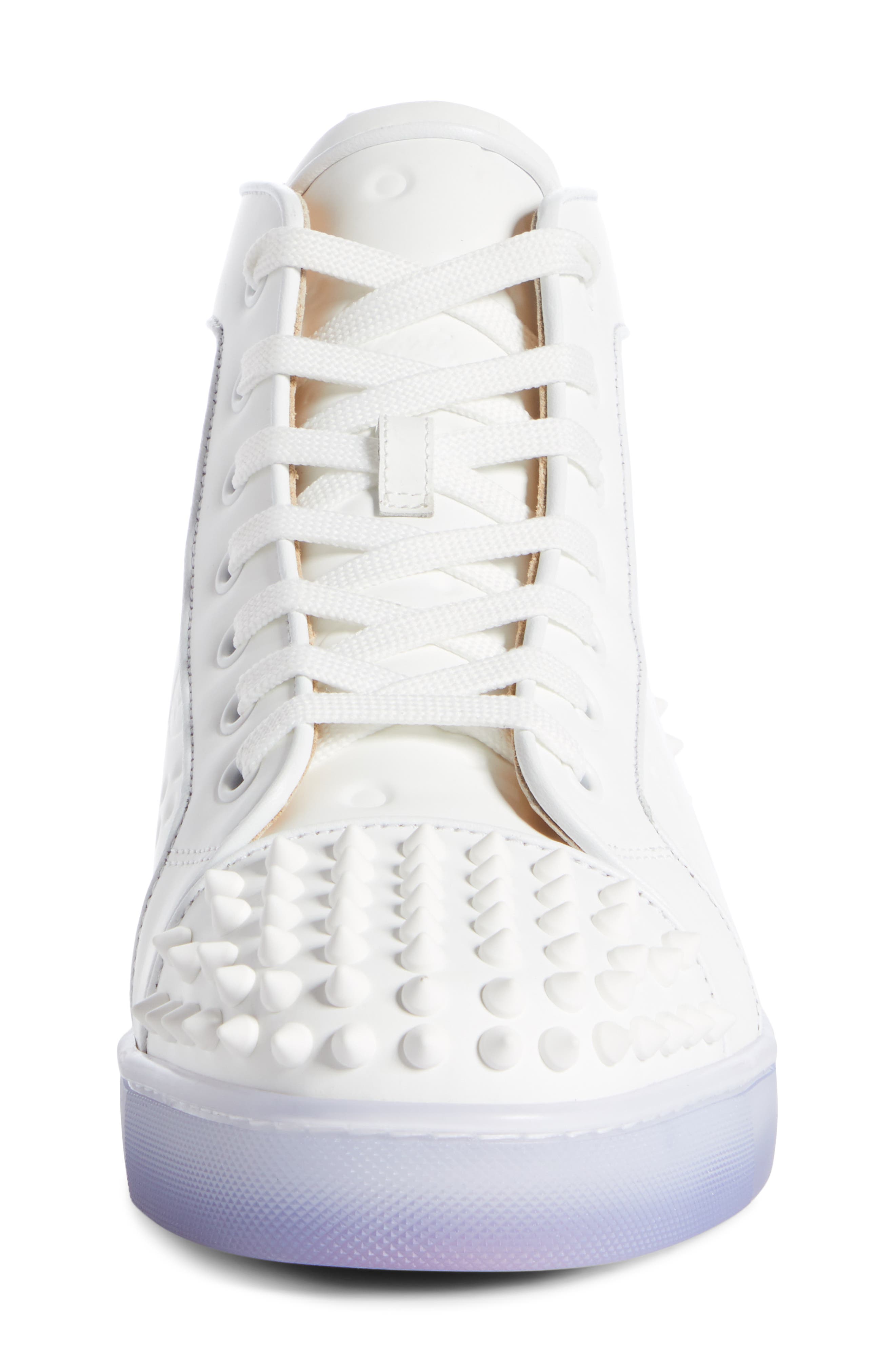 Christian Louboutin Lou Spikes 2 Sneaker, Alternate, color, 