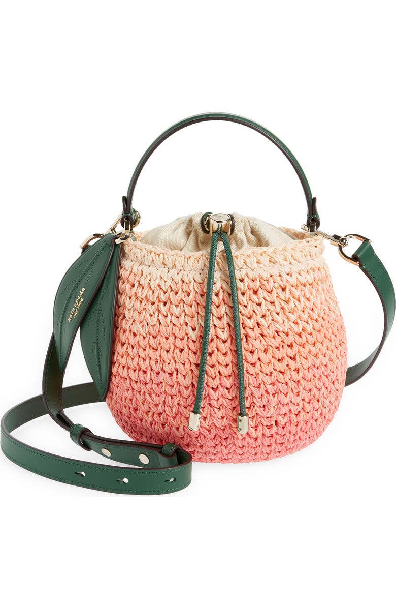 Kate Spade New York bellini 3d peach crossbody bag, Main, color,