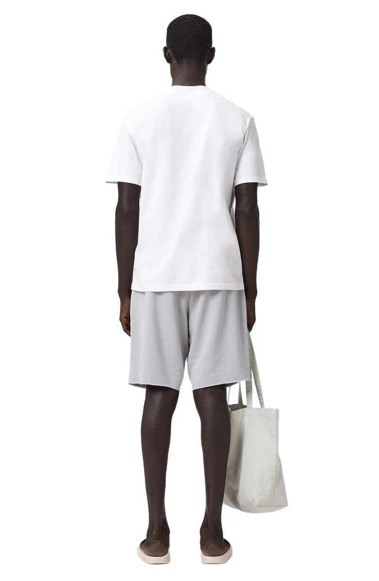 AllSaints Helix Straight Fit Cotton Blend Sweat Shorts, Alternate, color, Soft Ash Grey