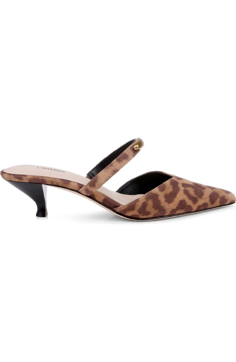 L'AGENCE Catania Mule, Alternate, color, Leopard Print Calf Hair
