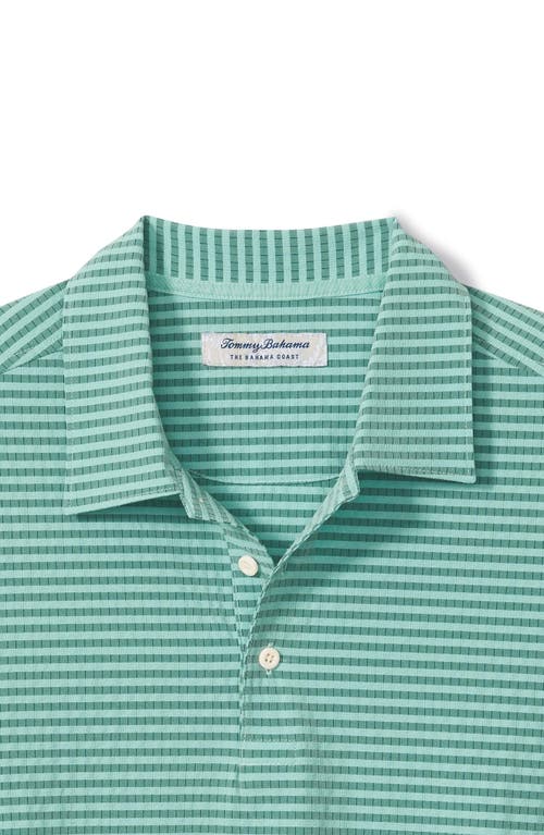 Tommy Bahama Bahama Coast Fades Away Stripe Islandzone® Polo In Green