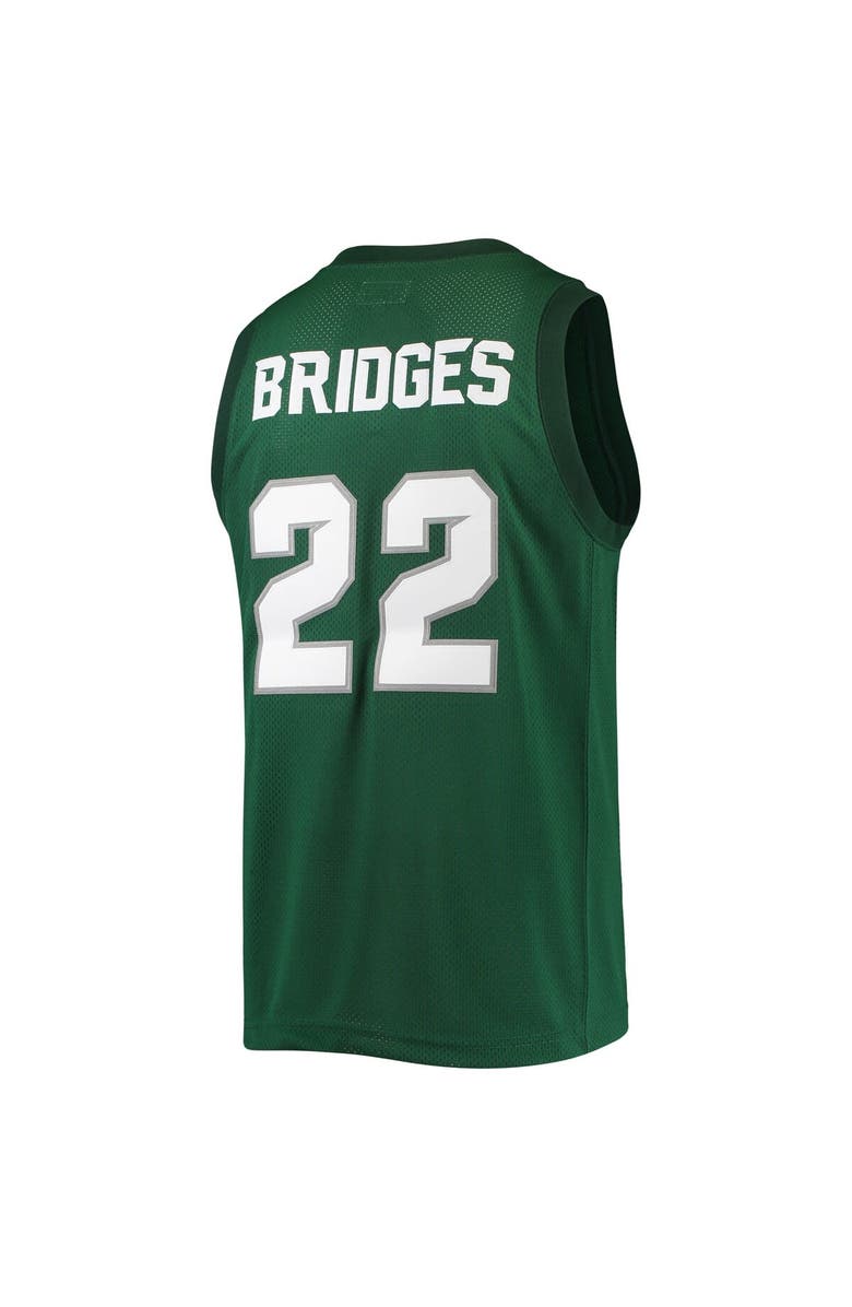 Retro Brand Men's Original Retro Brand Miles Bridges Green Michigan State Spartans Alumni Commemorative Classic Basketball Jersey, Alternate, color, 