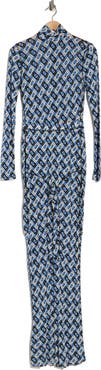 Diane von Furstenberg Jordana Long Sleeve Jumpsuit