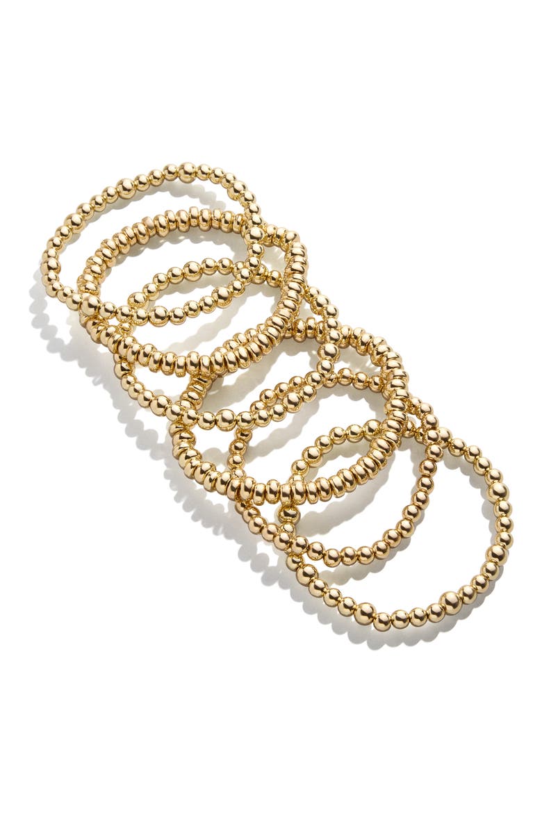 Classic Pisa Set of 5 Bracelets, Main, color, GOLD