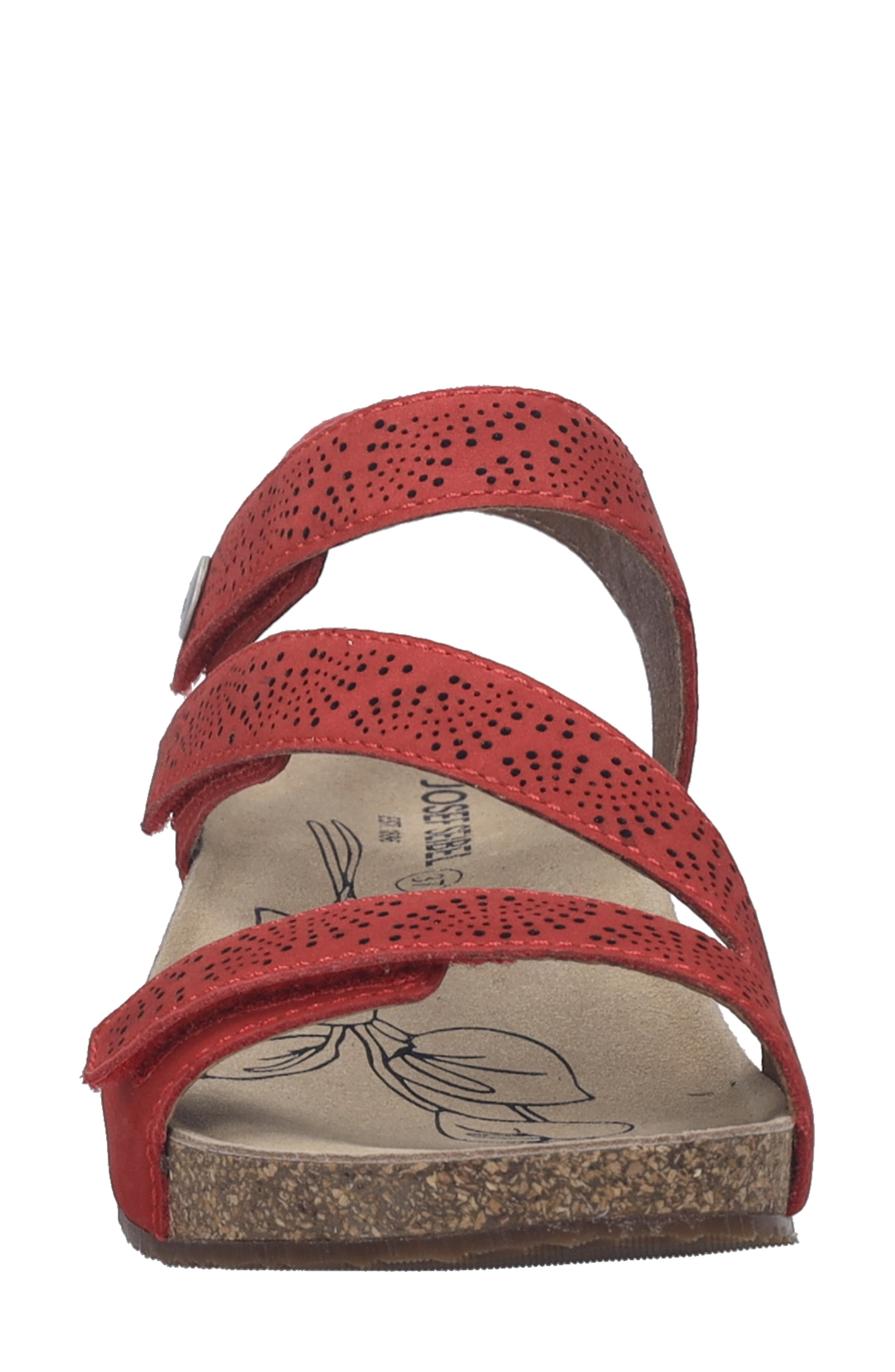 Tonga 78 Ankle Strap Platform Wedge Sandal, Alternate, color, RED