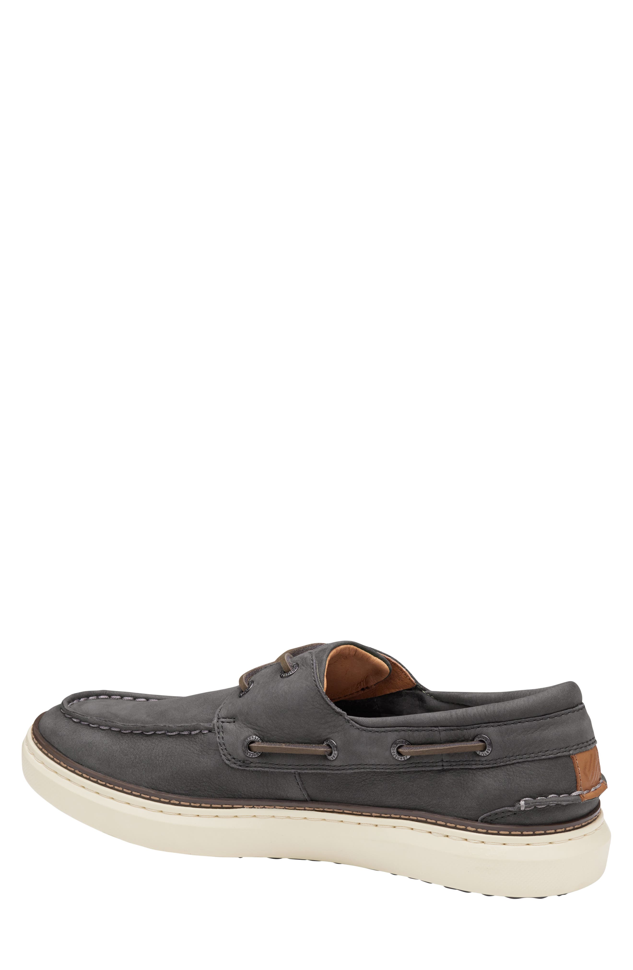 Johnston & Murphy McGuffey 2 Moc Toe Boat Shoe, Alternate, color, Gray Nubuck