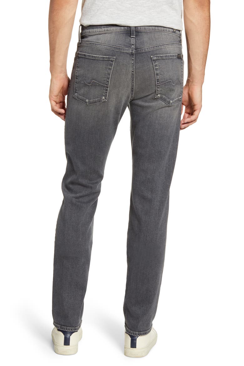 7 For All Mankind® Slimmy Slim Fit Jeans, Alternate, color, CARBON