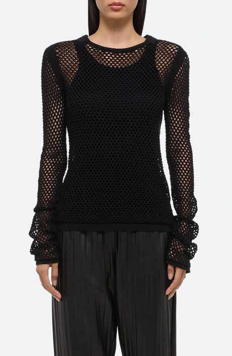 Mesh Cotton Knit Top