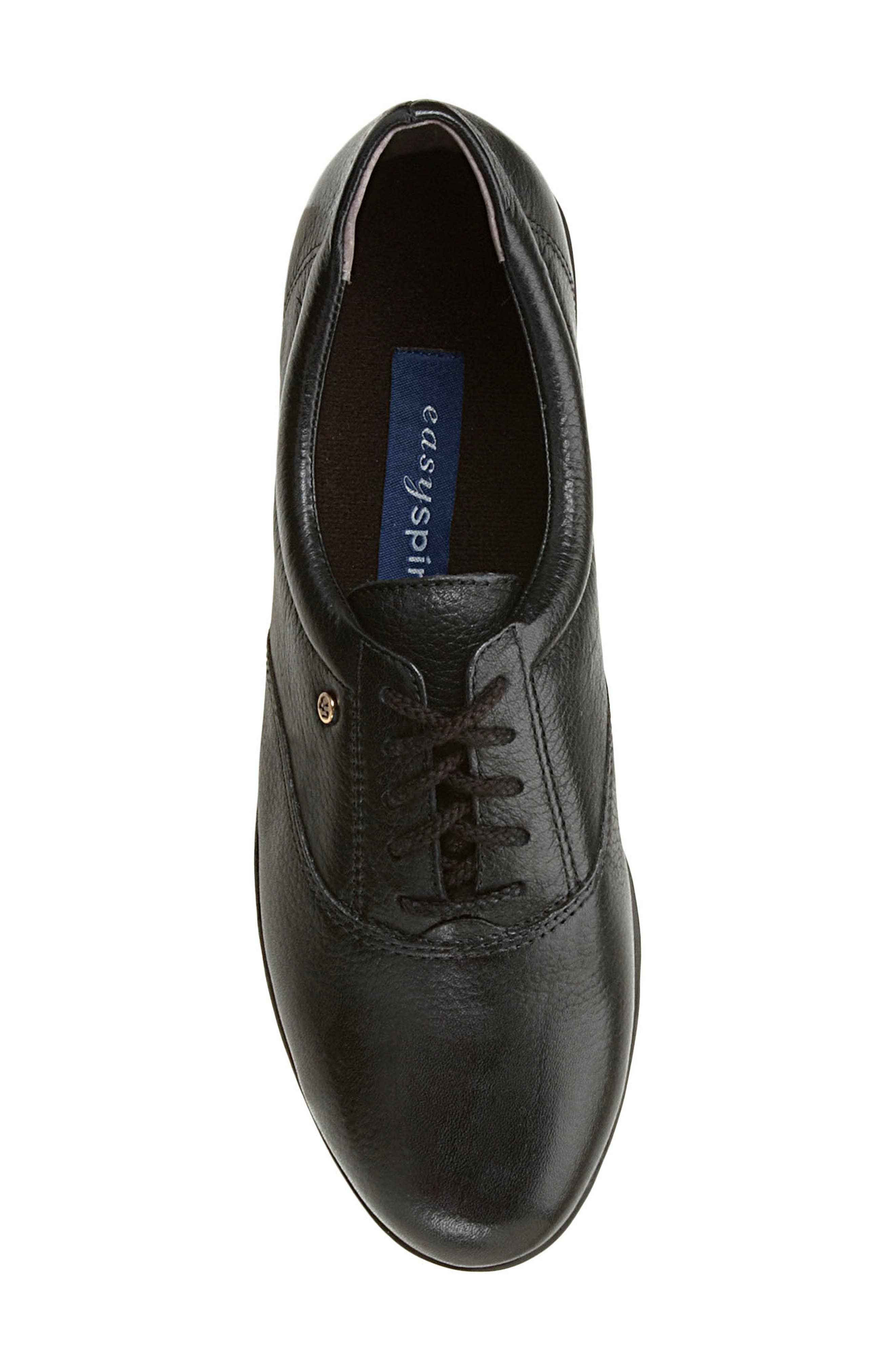 Easy Spirit Motion Sneaker, Alternate, color, Black Leather