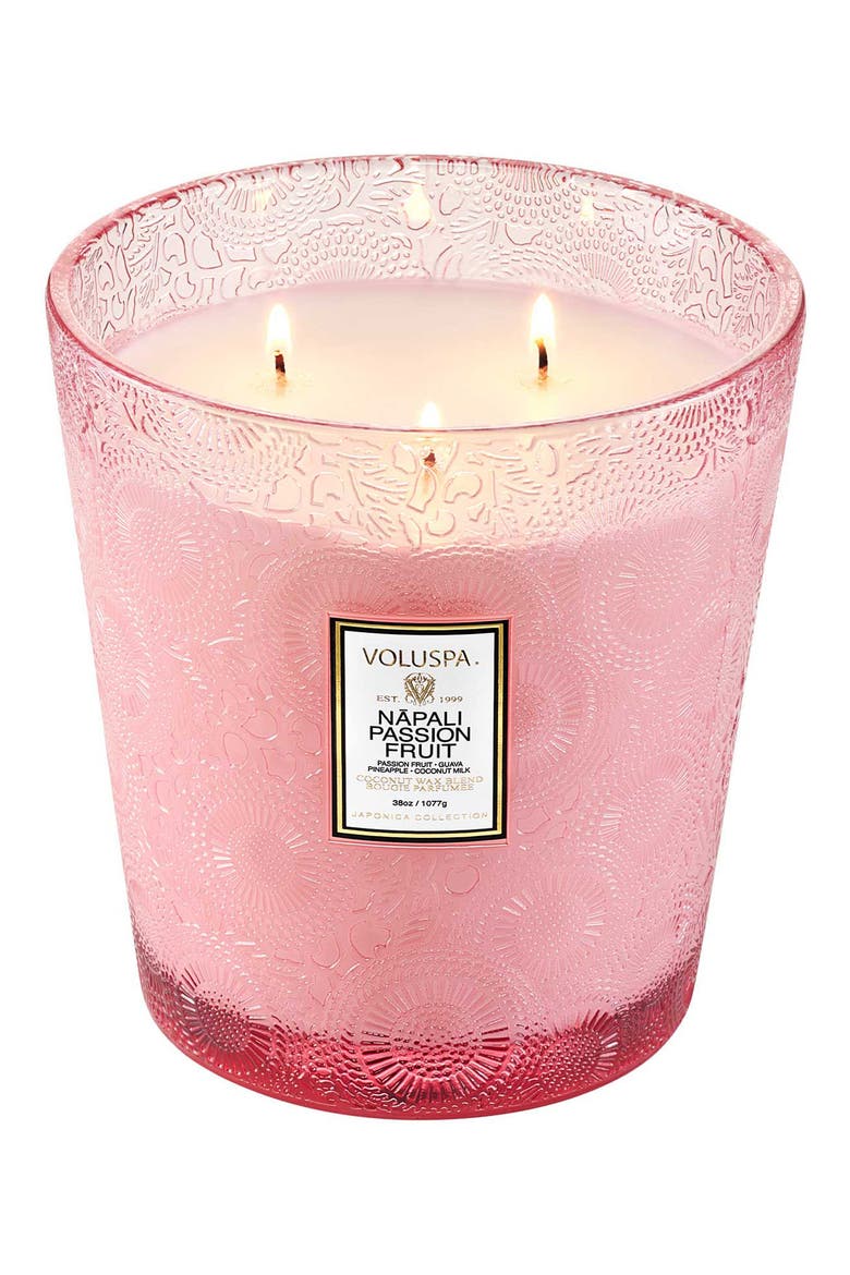 Napali Passion Fruit 3 Wick Hearth Candle, Alternate, color, NO COLOR