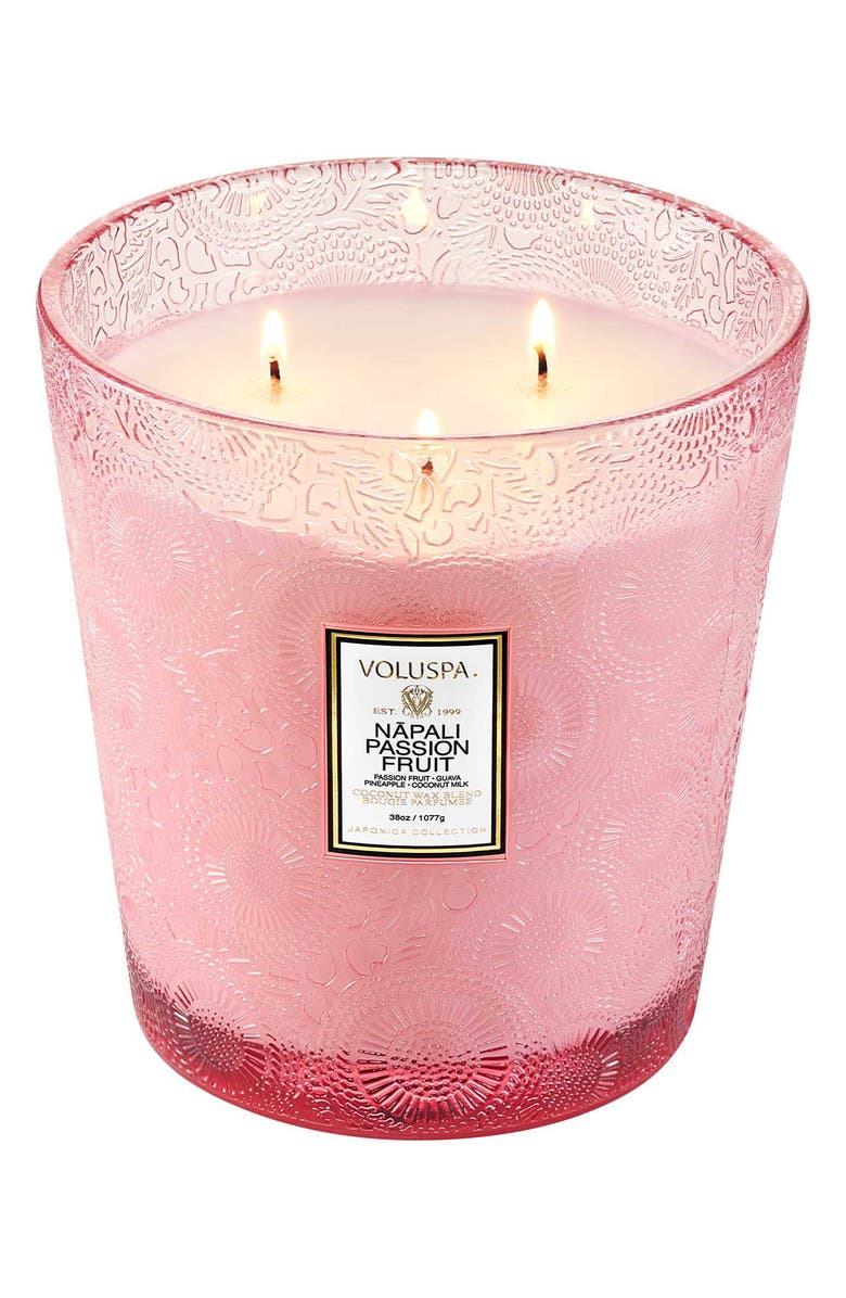 Voluspa Napali Passion Fruit 3 Wick Hearth Candle, Alternate, color, 