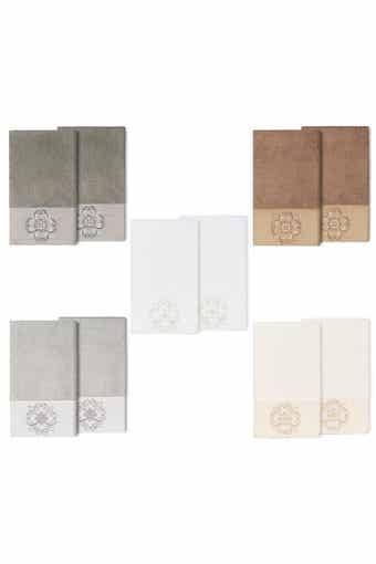Alyssa Embellished Bath Towel - Set of 2 - Dark Gray