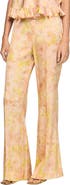SANDRO Floral-print floaty trousers